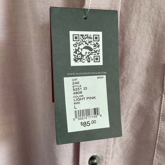 Nantucket Whaler Men’s New W Tags Oxford Shirt Size L - Picture 6 of 8